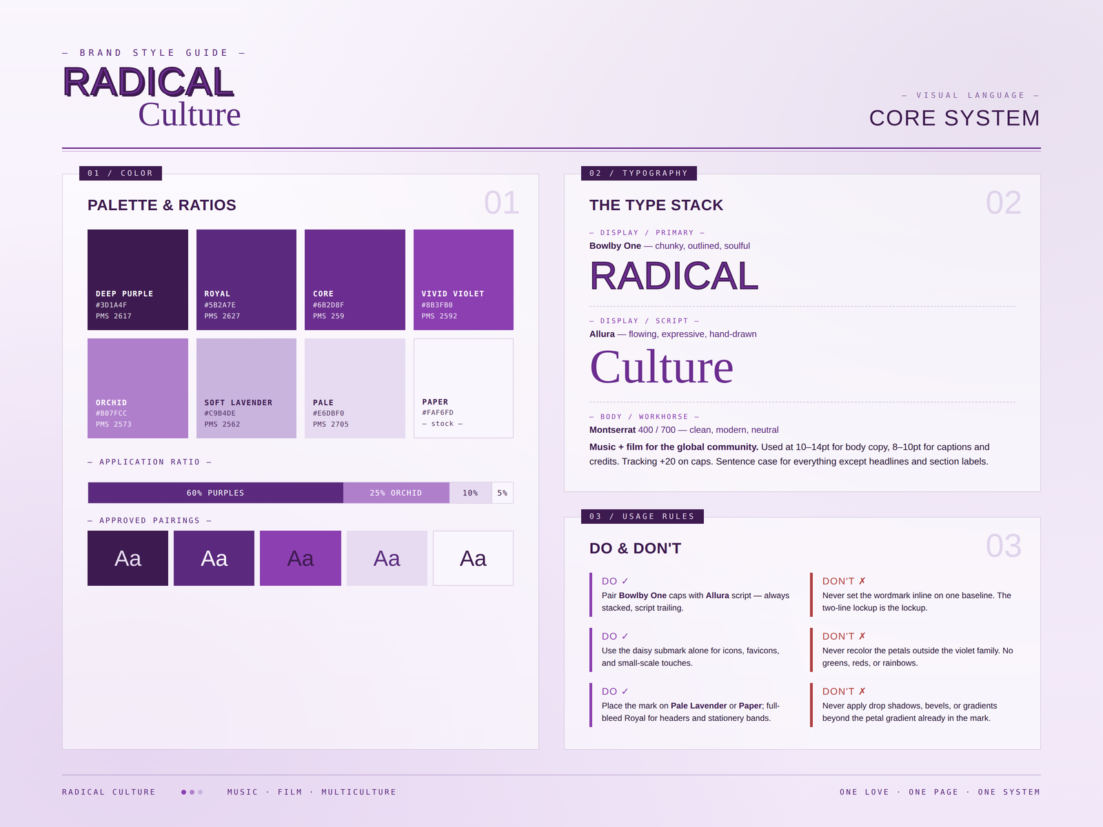 Radical Culture Brand Style Guide
