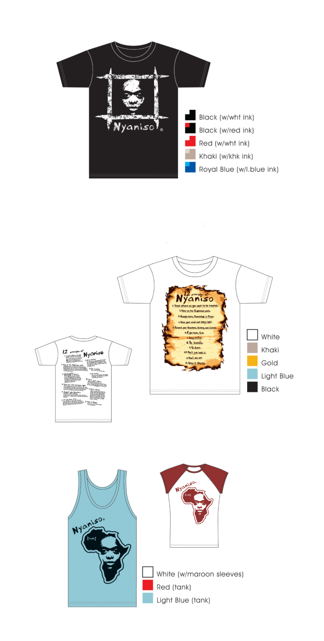 Nyaniso T-Shirts