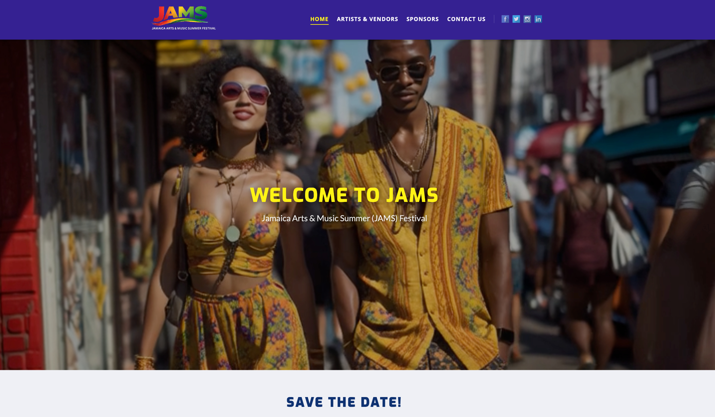 Jamaica JAMS Festival Website